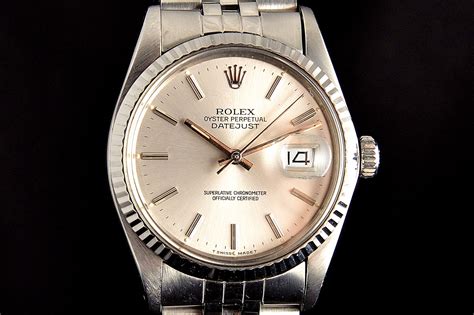 rolex datejust classico automatico anni 90 ghiera oro bianco